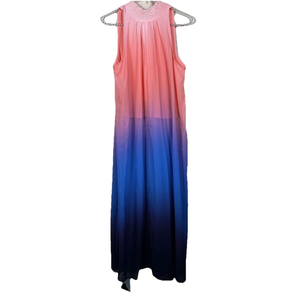 Venus Ombré‎ Womens Size Medium Maxi Summer Dress Beachy Vacation Resort
